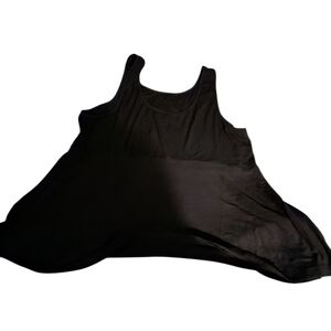 Women's Black S9ft Knit Ribbed Flowy Tank By Torrid